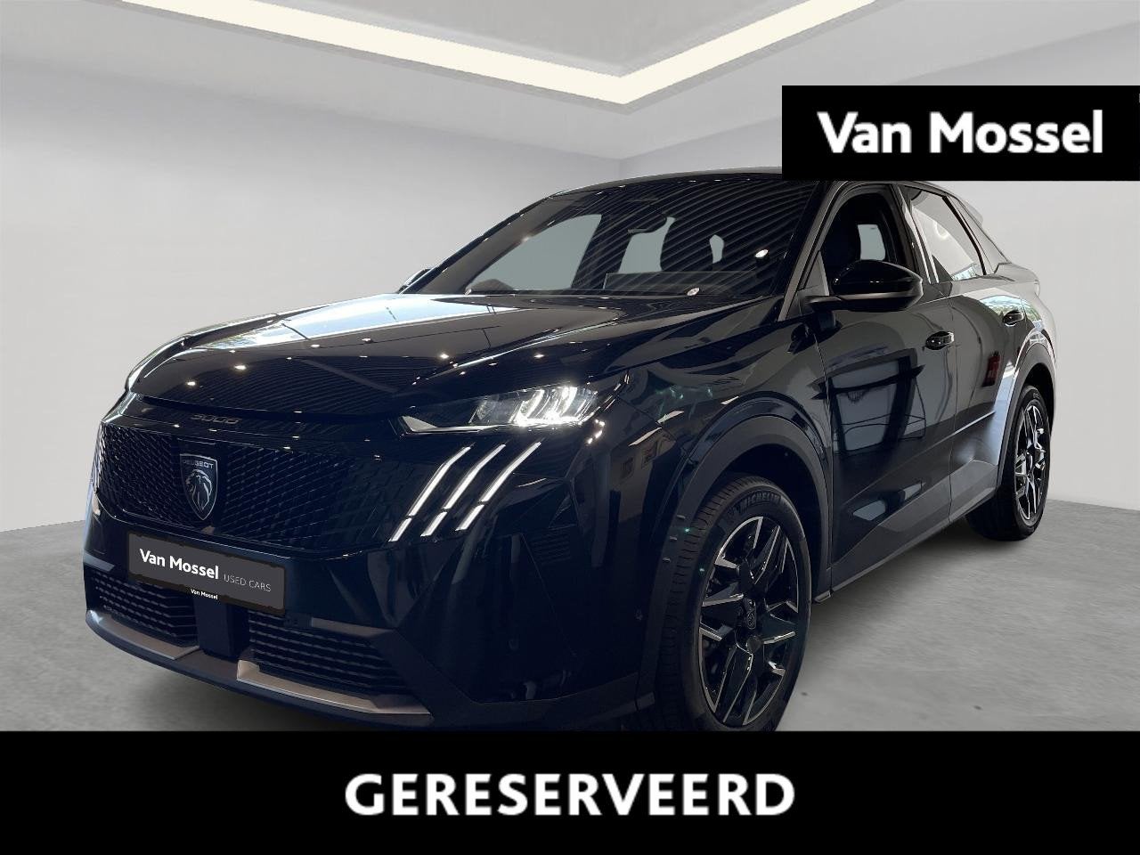 Peugeot 3008 1.2 HYBRID 136 e-DSC6 Allure, Auto's, Stof, Gebruikt, 136 pk, Zwart
