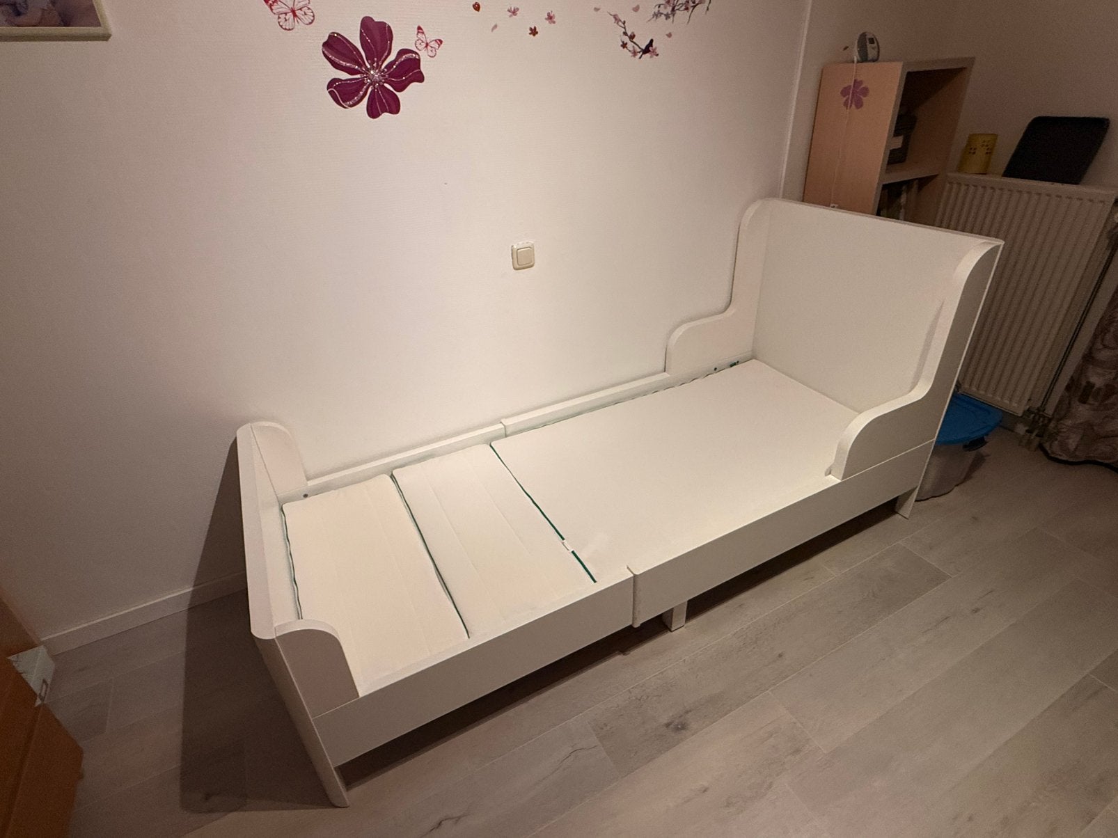 Ikea wit evoluerend bed + matras, Ophalen, Zo goed als nieuw, Wit