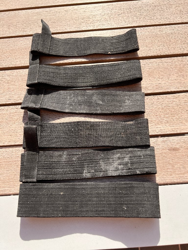 6x 80cuft (11l alu) tankstraps, Ophalen of Verzenden, Gebruikt, Duikfles