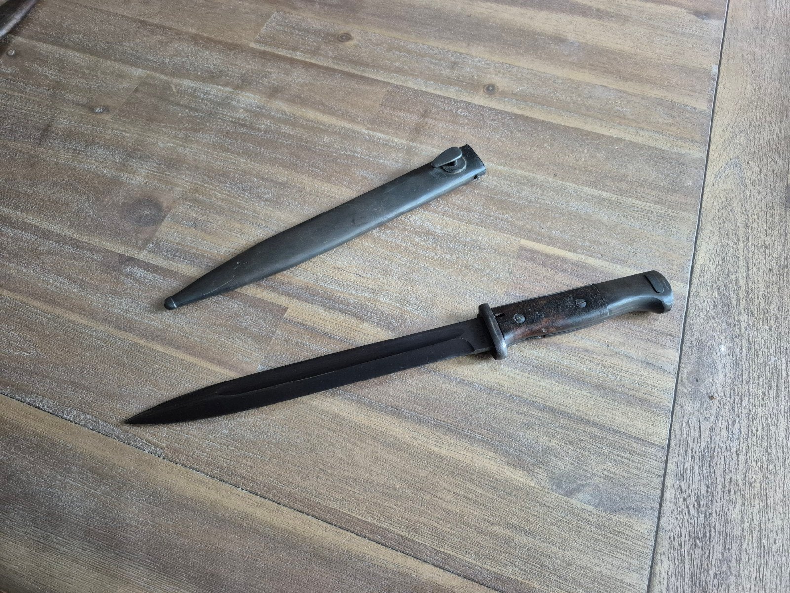 Duitse K98 S84/98 III bajonet maker FZE in mint conditie, Verzamelen, Militaria | Tweede Wereldoorlog, Ophalen of Verzenden, Landmacht