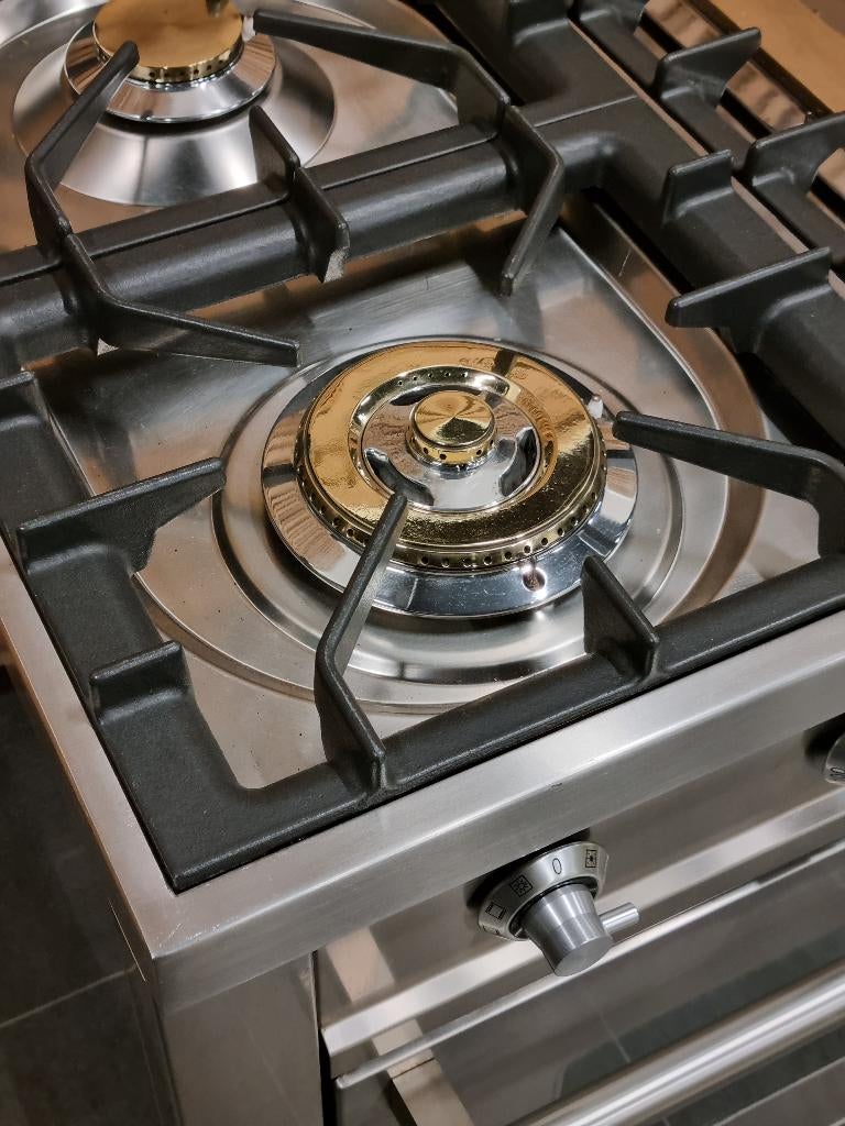 🔥Luxe Fornuis Boretti 150cm rvs 8 pits Frytop 2 ovens, Gaz, Classe énergétique A ou plus économe, Comme neuf, Enlèvement