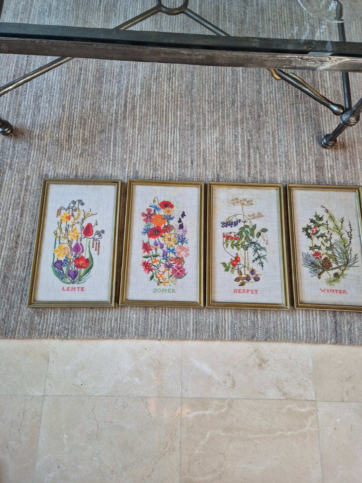 mooie vintage 4 seizoen kaders, Antiek en Kunst, Ophalen of Verzenden