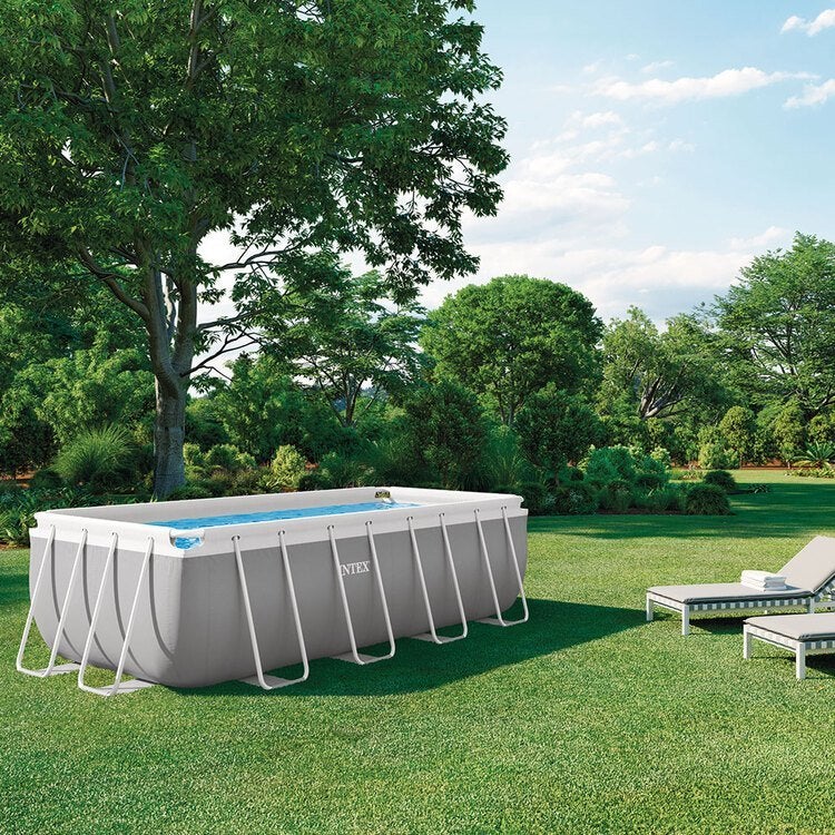 Piscine tubulaire Intex Prism Frame 4,00 x 2,00 x 1,22 m, Jardin & Terrasse, 200 à 400 cm, Enlèvement, Utilisé, Rectangulaire