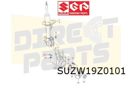 Suzuki Celerio Fuseestuk Rechts voor Origineel! 4511184M50, Autos : Pièces & Accessoires, Neuf, -, -, Suzuki