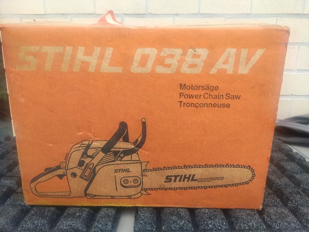 Kettingzaag STIHL 038 AV, Doe-het-zelf en Bouw, Gereedschap | Zaagmachines, Ophalen, Gebruikt, Kettingzaag