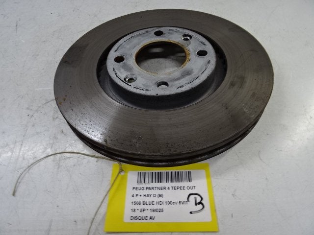 FREIN DISQUE AVANT Partner Tepee (7A / B/C/D/E/F/G/J/P/S), Utilisé, Peugeot