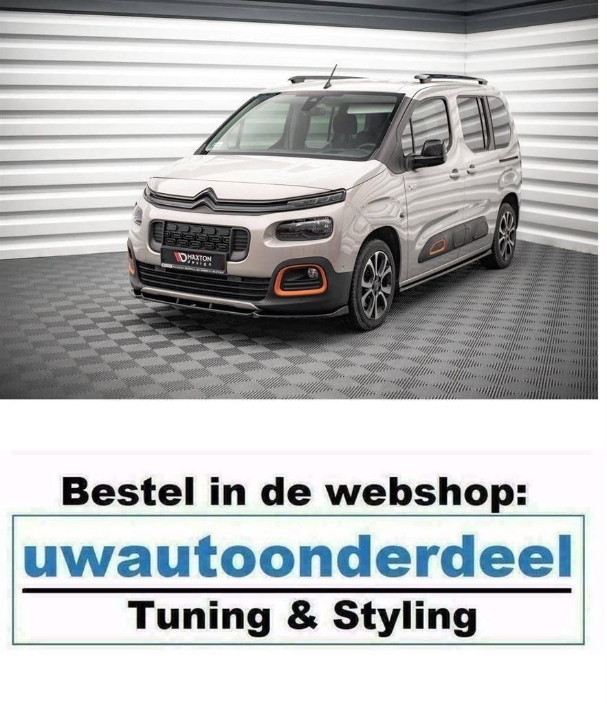 Maxton Design Spoiler Splitter Lip Voor Citroen Berlingo MK3, Verzenden