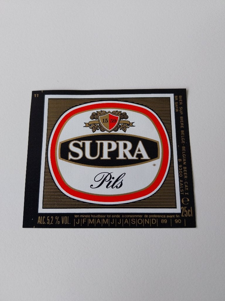 Étiquette de bière Br. Safir Alost De Gheest, Collections, Enlèvement ou Envoi, Utilisé