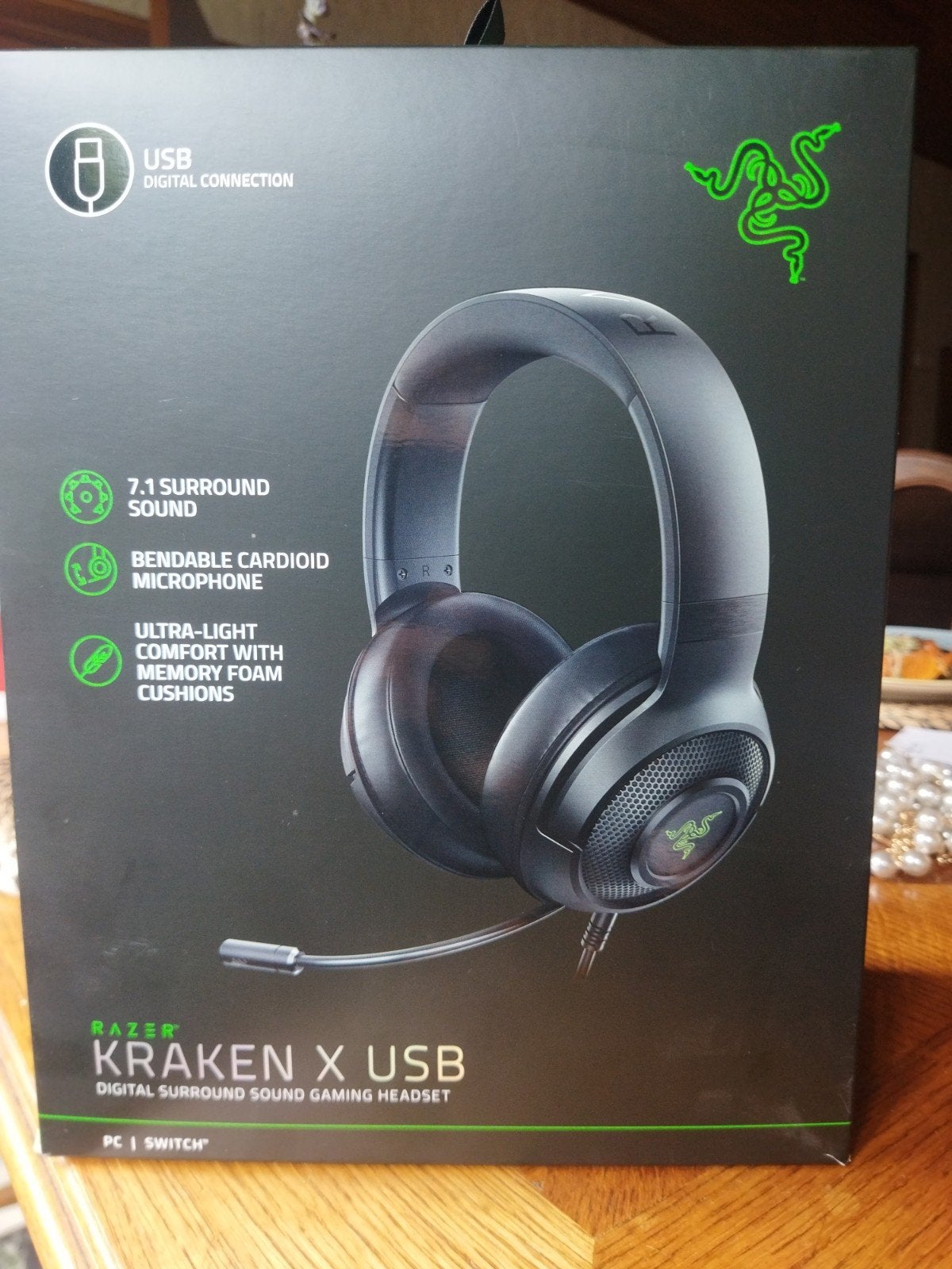 Razer koptelefoon kraken x usb, Ophalen
