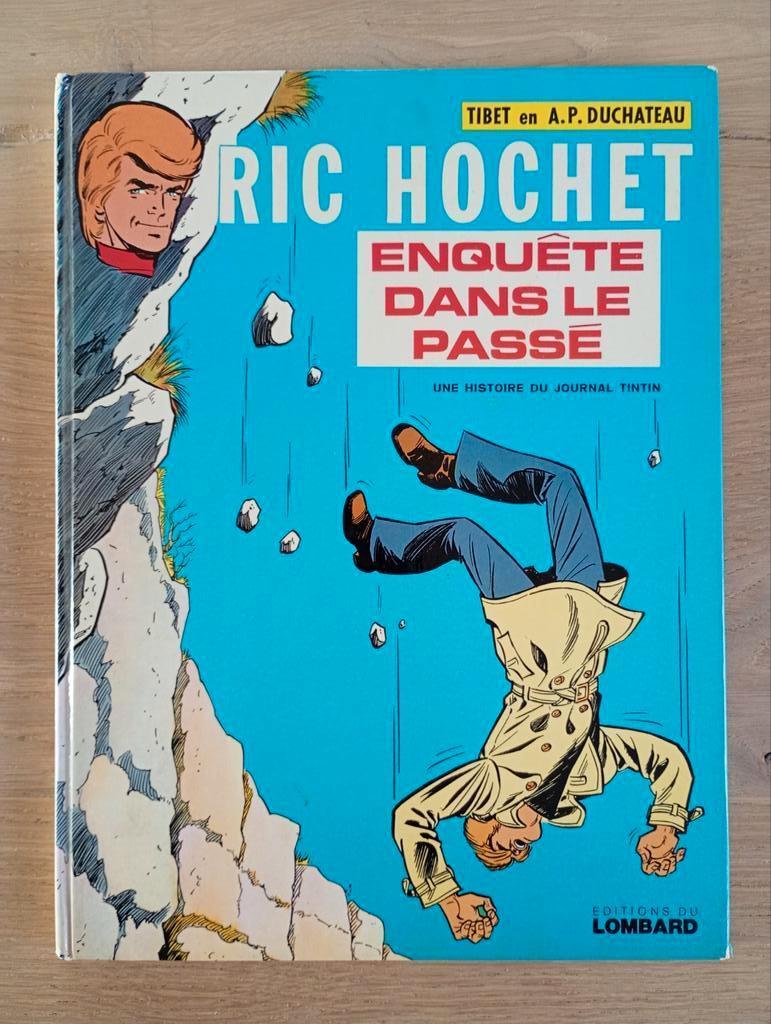 Ric Hochet 18 Enquête dans le passé EO dédicacé Duchateau, Une BD, Enlèvement ou Envoi, Tibet et A.P. Duchateau