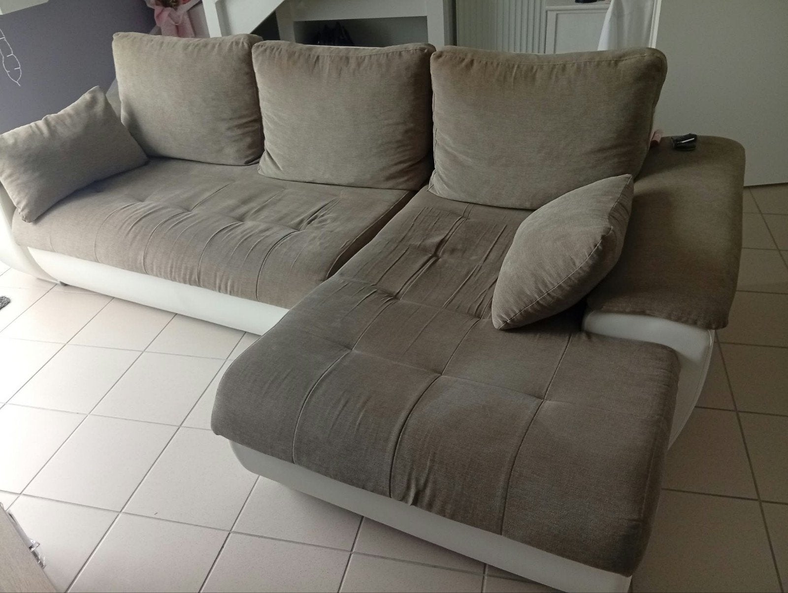 Canapé d’angle Convertible, Ophalen, 125 tot 150 cm, Hoekbank, Driepersoons