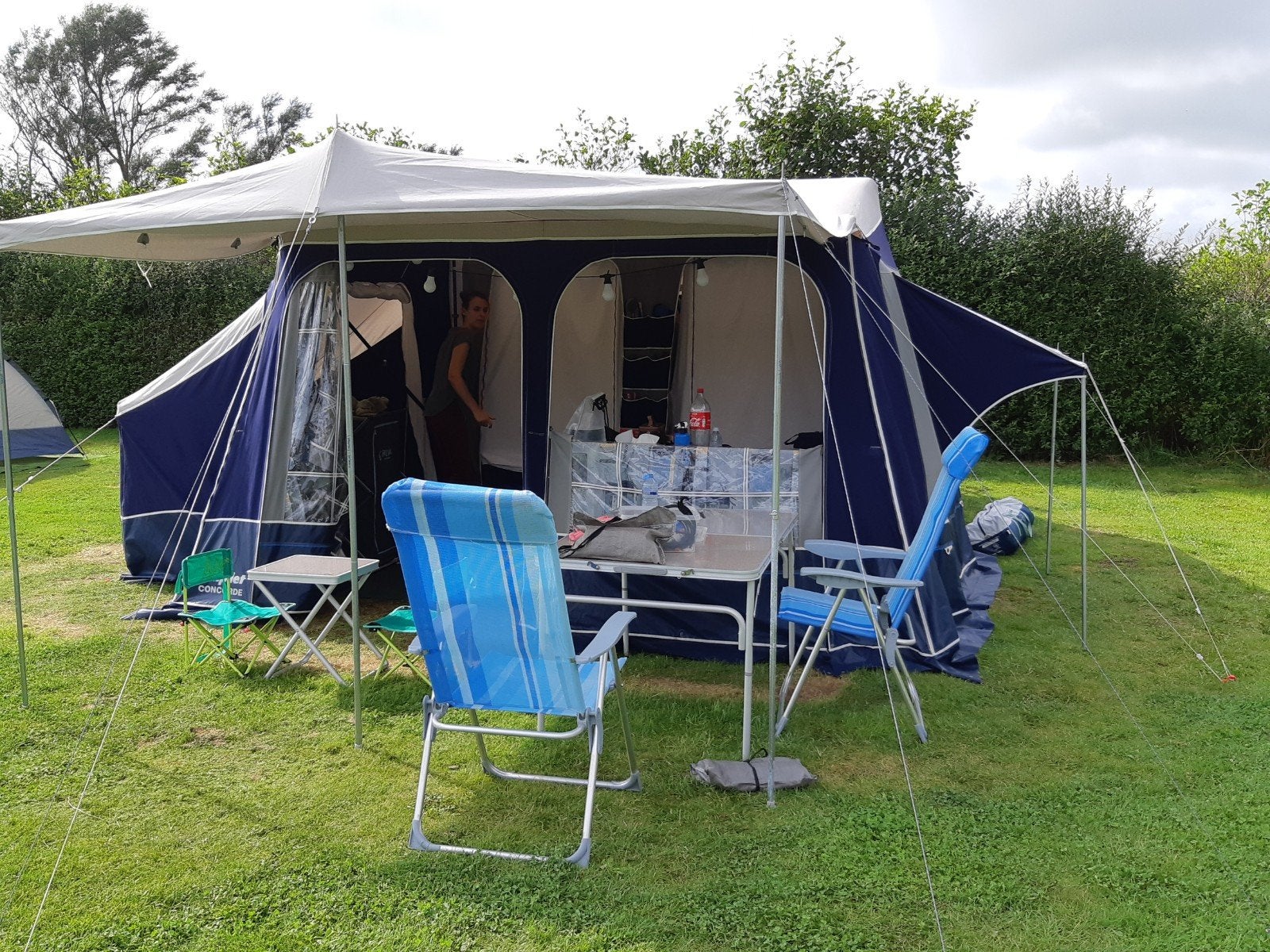 Camp-let Concorde met gastencabine/luifel en lattenbodem, Caravanes & Camping, Caravanes pliantes, Enlèvement