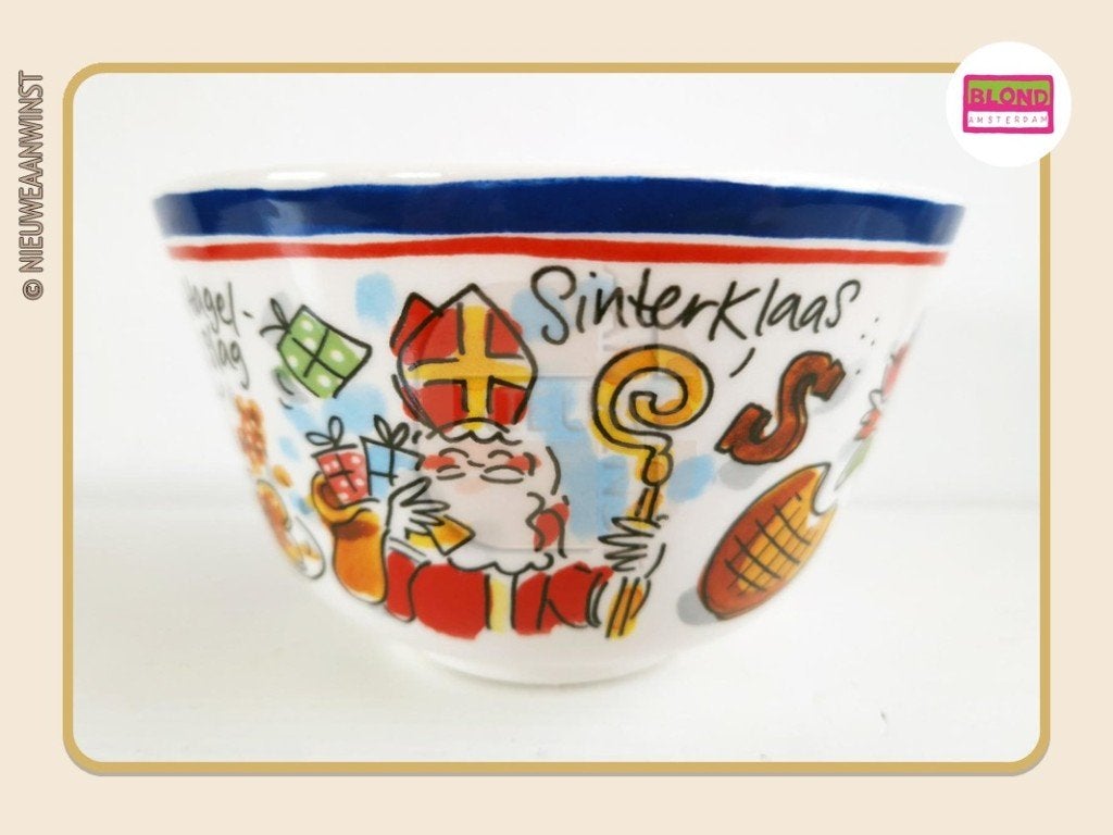 Bowl Blond Amsterdam Sinterklaas Anne Frank -Hollands gloria, Verzenden, Zo goed als nieuw