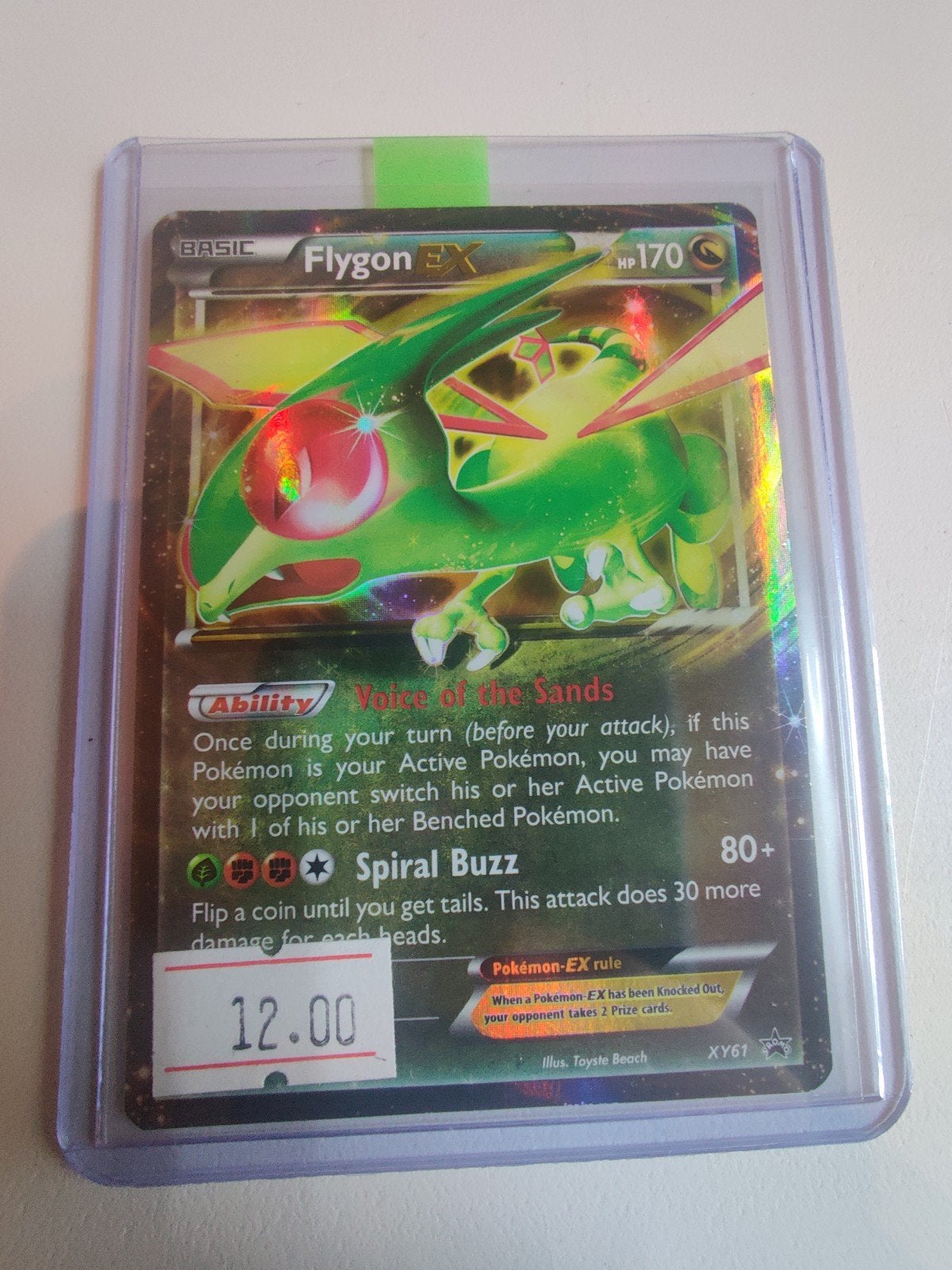 Flygon EX XYPR 61, Ophalen, Zo goed als nieuw, Losse kaart, Foil