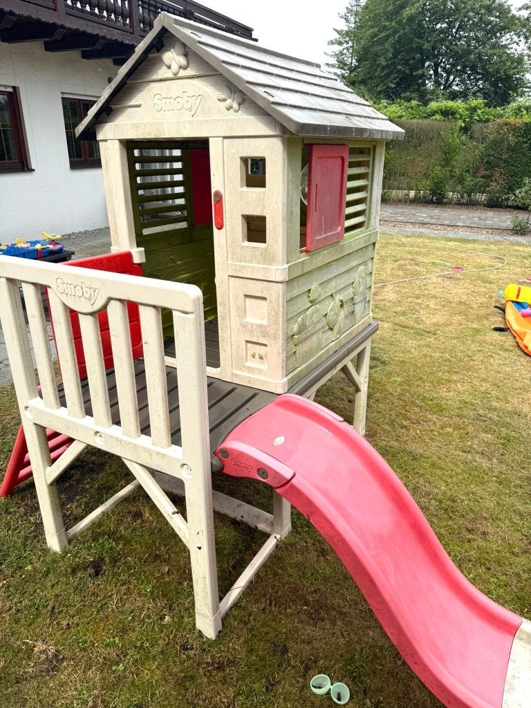 Smoby speelhuisje glijbaan, Ophalen, Gebruikt, Kunststof