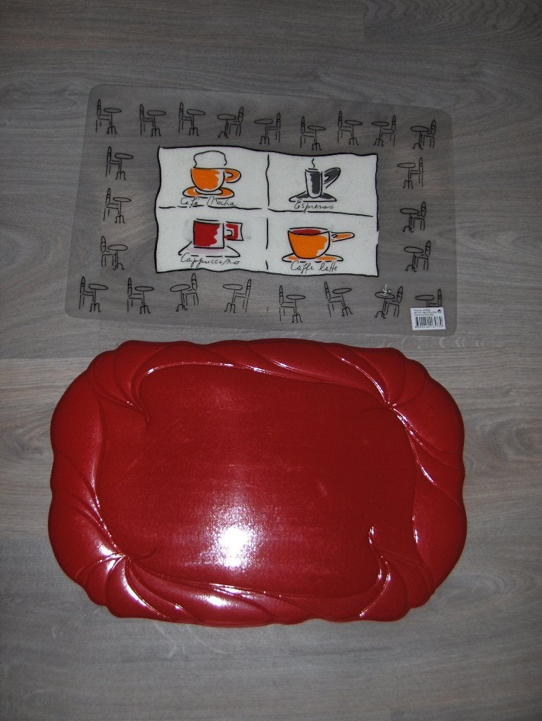 sets de table .(voir détail), Set de table, Enlèvement ou Envoi, Rectangle, Rouge