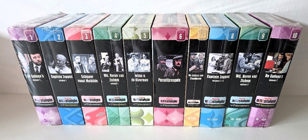10 DVD boxen VRT Klassiekers : 1 tem 10, Ophalen of Verzenden