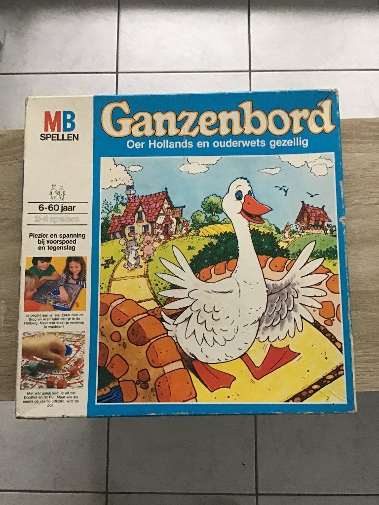 Ganzenbord spel., Ophalen, Gebruikt, MB spelen