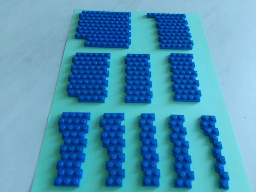 Lego blauwe 1x platen, Kinderen en Baby's, Speelgoed | Duplo en Lego, Gebruikt, Lego, Losse stenen, Meerdere sets, Ophalen of Verzenden