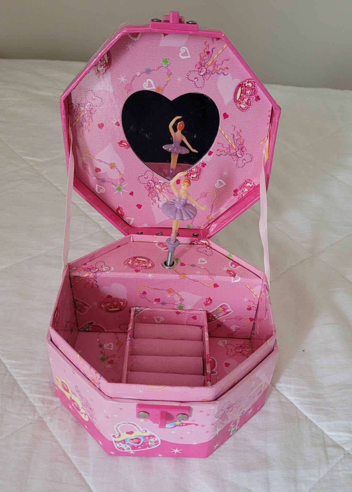 Roze muziekdoosje met ballerina, Ophalen of Verzenden, Roze, Hardcase, Zo goed als nieuw