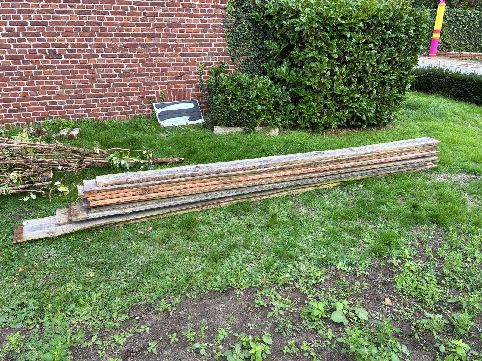 houten planken, Doe-het-zelf en Bouw, Ophalen, 25 tot 50 mm, Zo goed als nieuw, Plank