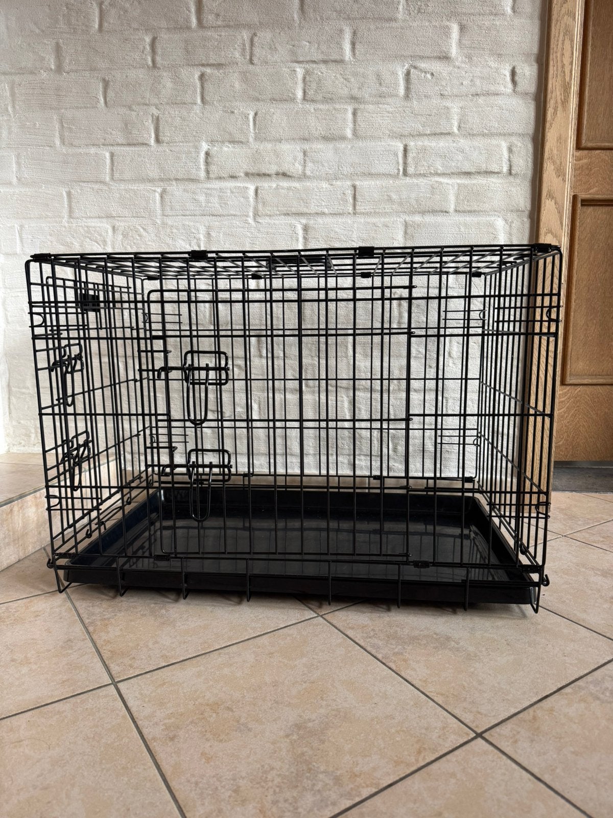 Hondenbench zwart M Topline 76x48x54cm, Ophalen, Gebruikt