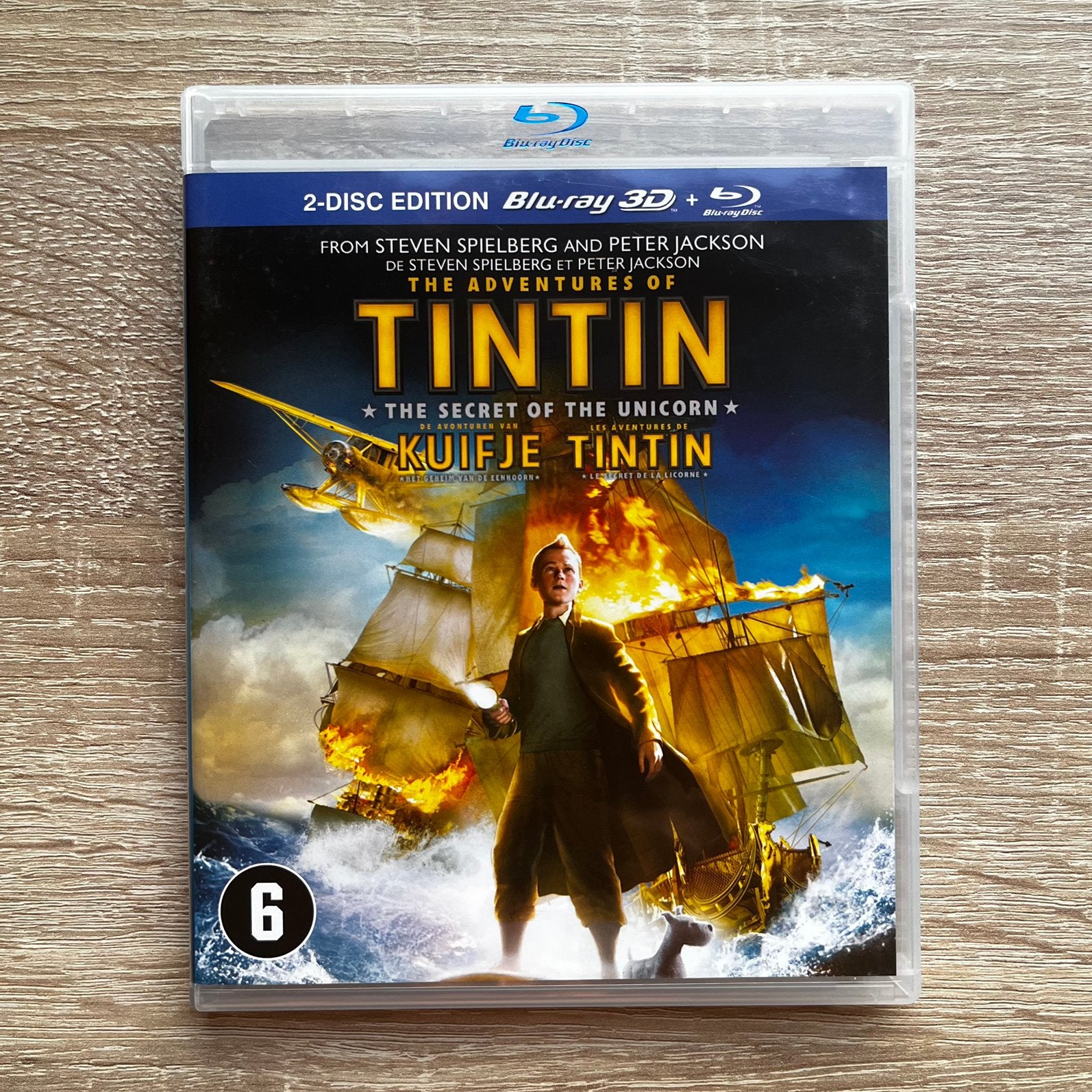 De Avonturen van Kuifje: Het Geheim v/d Eenhoorn Blu-ray 3D, Ophalen of Verzenden, Zo goed als nieuw, Avontuur