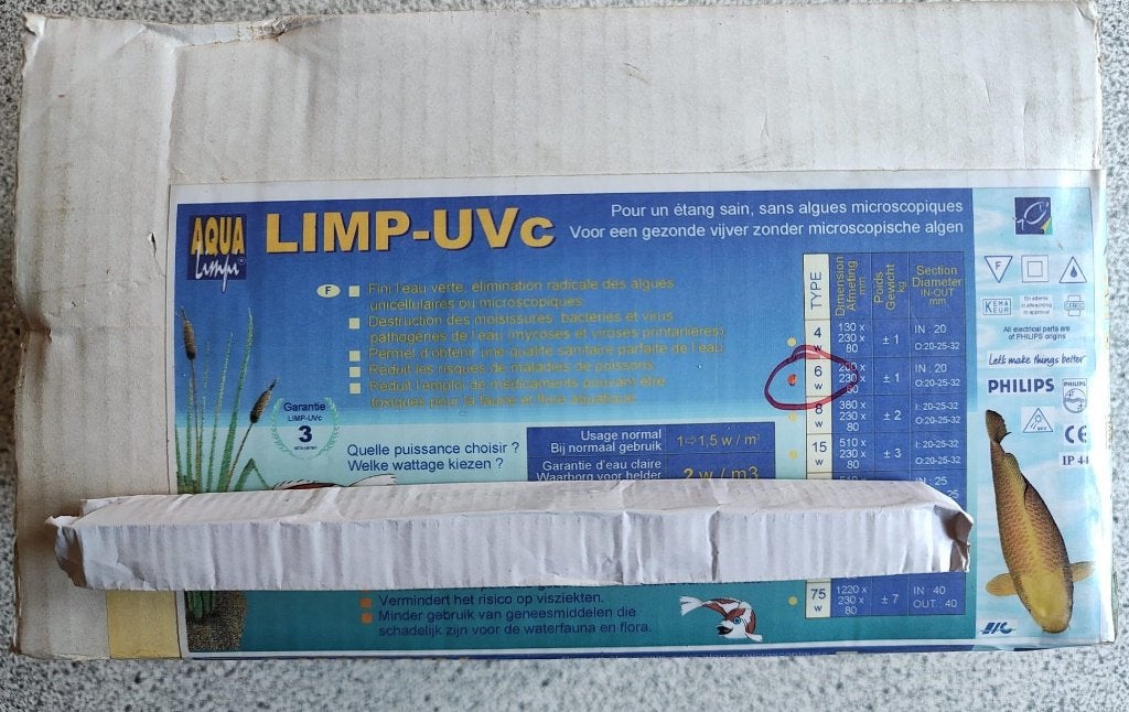 UVC Philips NEUF pour aquanrium et étang + lampe de rechange, Ophalen