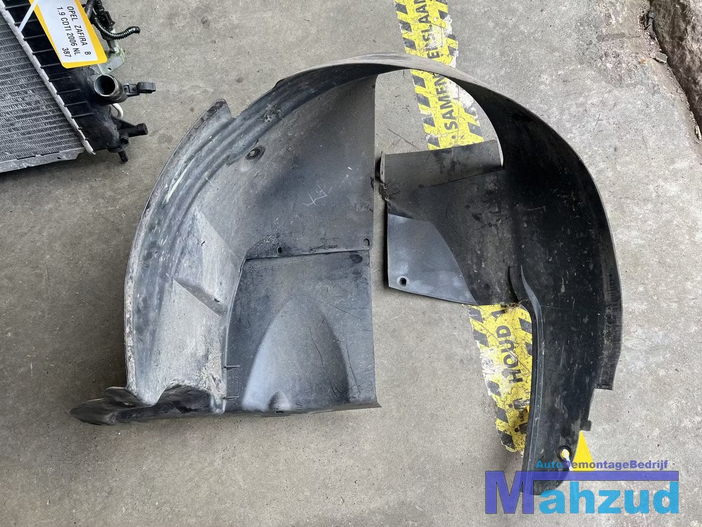 CITROEN BERLINGO links voor modderkuip wielkuip 2002-2008, Gebruikt, Citroën, Stellantis N.V., Voor