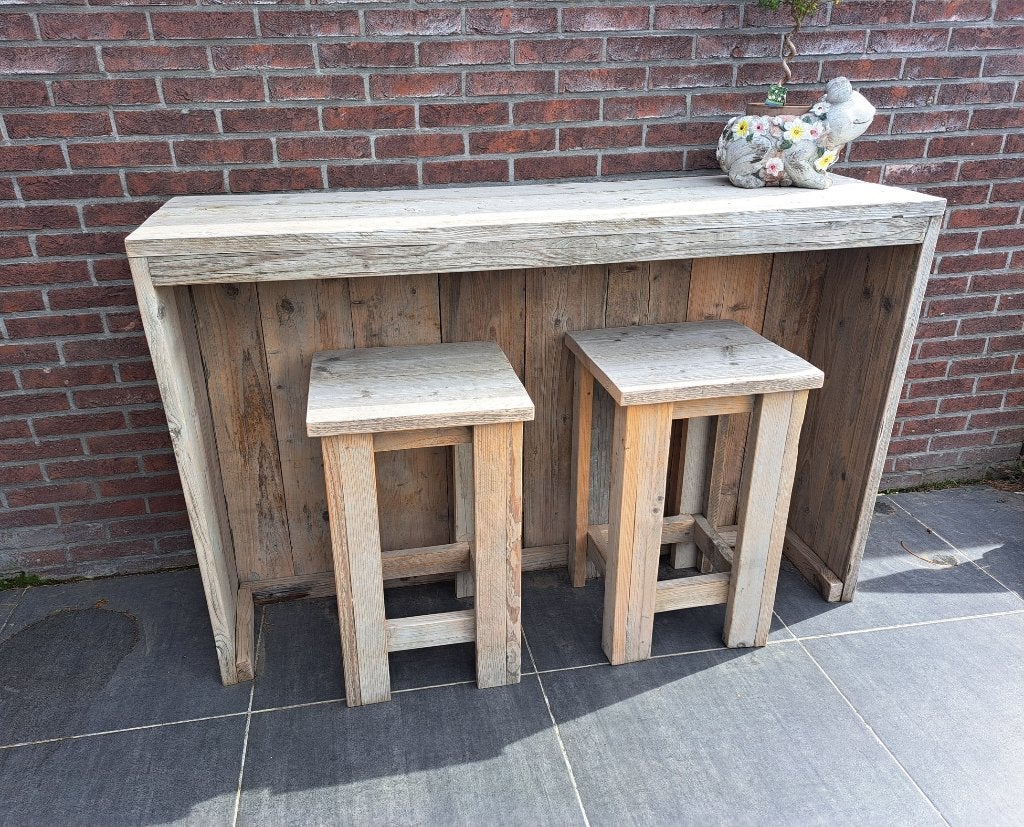 Bartafel en stoelen buiten terras barmeubel toog statafel, Ophalen of Verzenden, Zo goed als nieuw