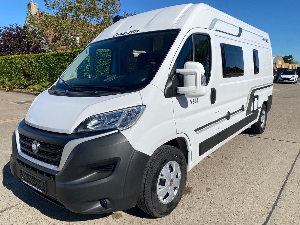 Chausson V594 First Line, Caravans en Kamperen, Buscamper of Camperbus, Ringverwarming, Fiat, Fietsendrager