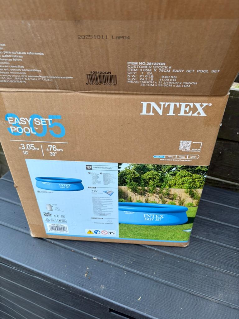 Splinter nieuw intex zwembad, Tuin en Terras, Ophalen, Nieuw