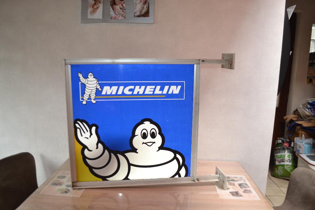 Ancienne enseigne Michelin double face, Collections, Enlèvement, Utilisé