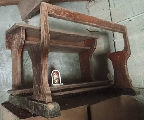 Banc d'école, Maison & Meubles, Enlèvement, Utilisé, Brun, Bois