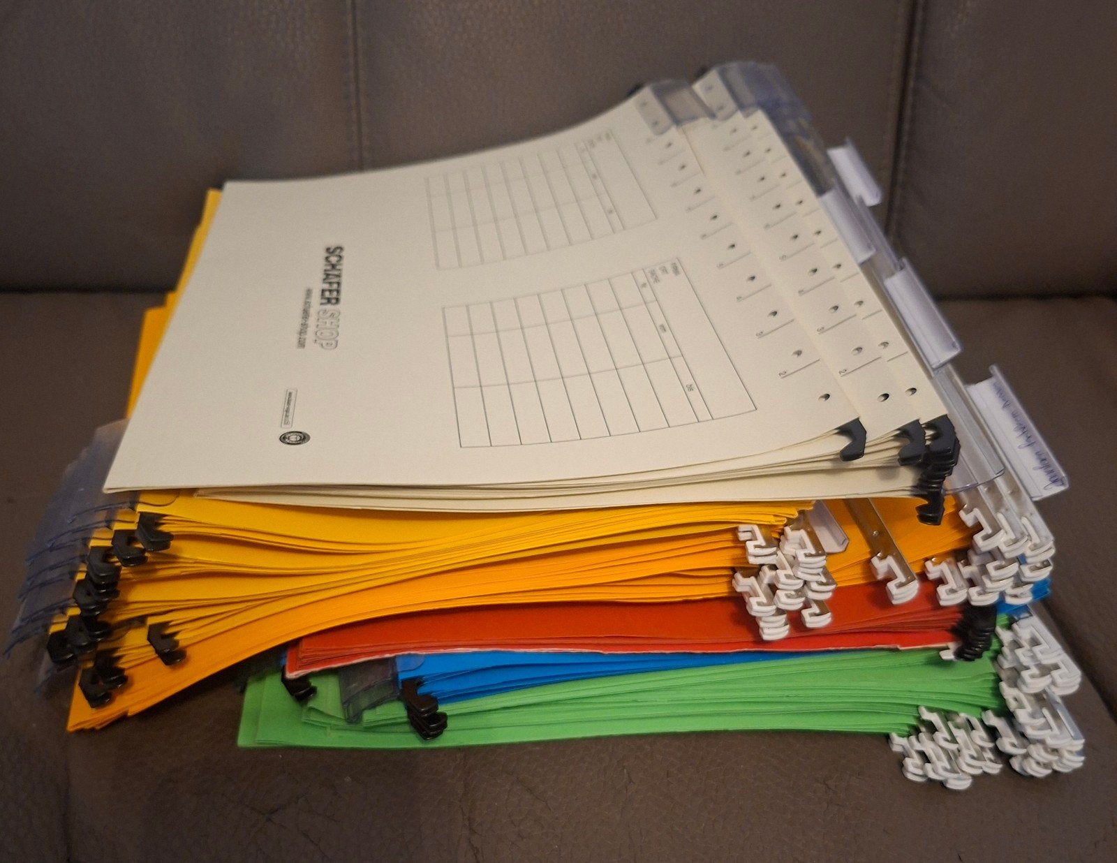 Onbeschadigde ELBA/Schafer hang/dossiermappen, Diversen, Schoolbenodigdheden, Ophalen
