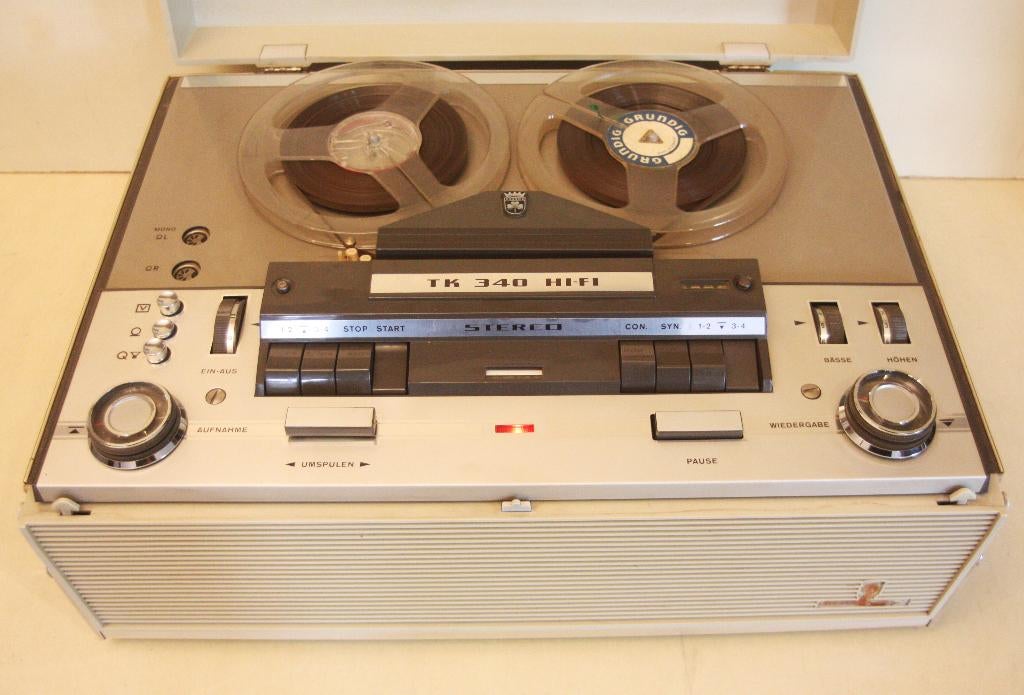 Grundig TKL 340 Stereo Bandrecorder / 1965 - 1969 / Germany, Ophalen of Verzenden, Bandrecorder, Met banden