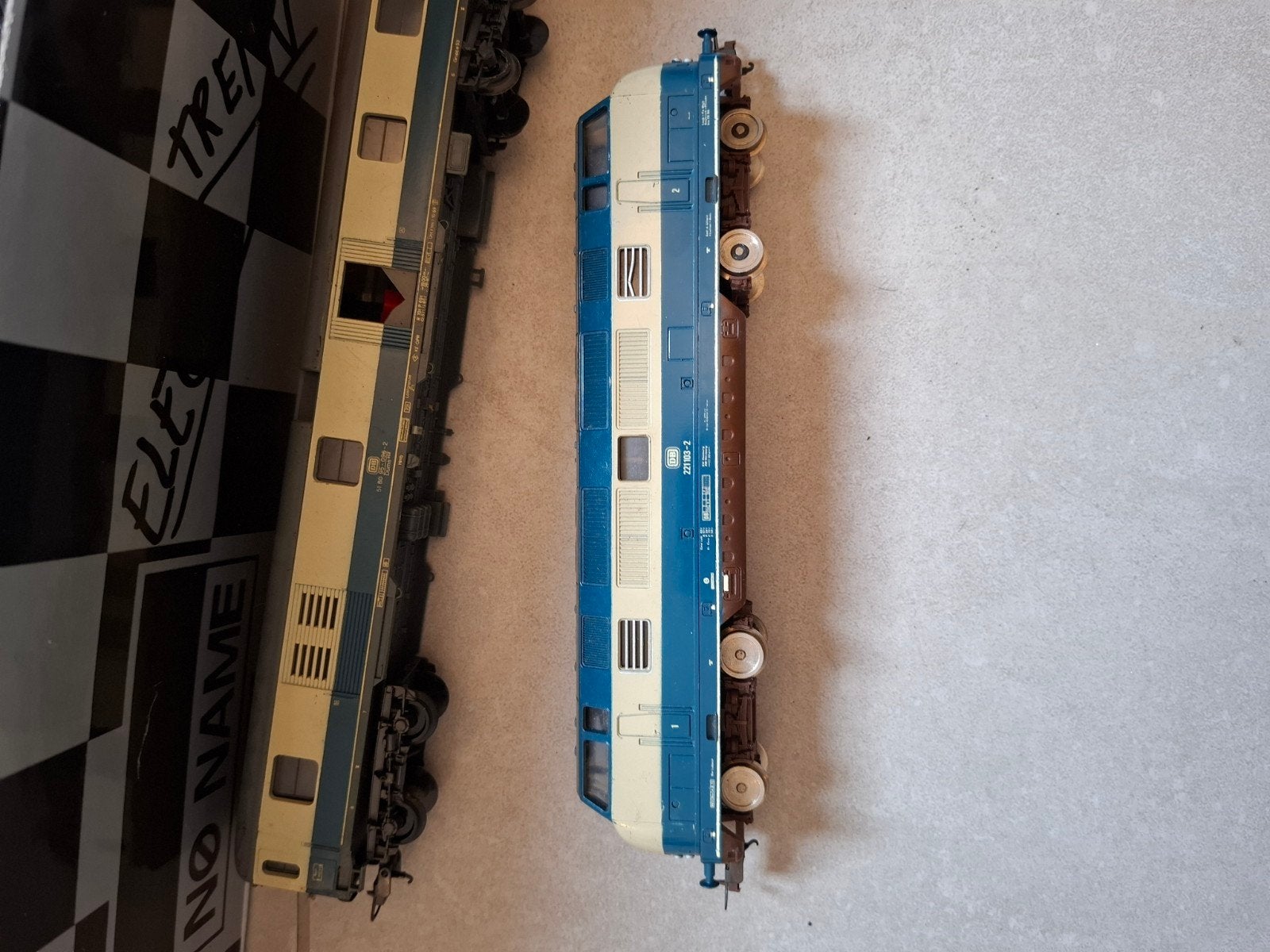 set modeltreinen wagons met sporen, Ophalen, Gebruikt, Treinset