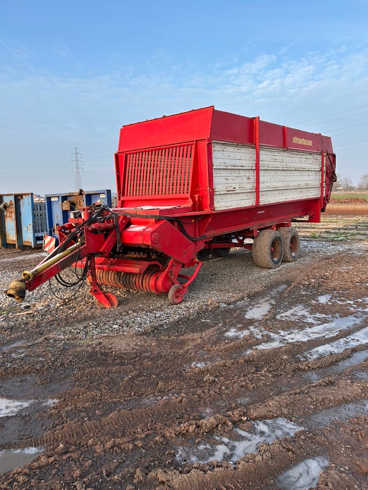 Opraapwagen strautmann dubbelas, Ophalen of Verzenden, Akkerbouw, Overige typen