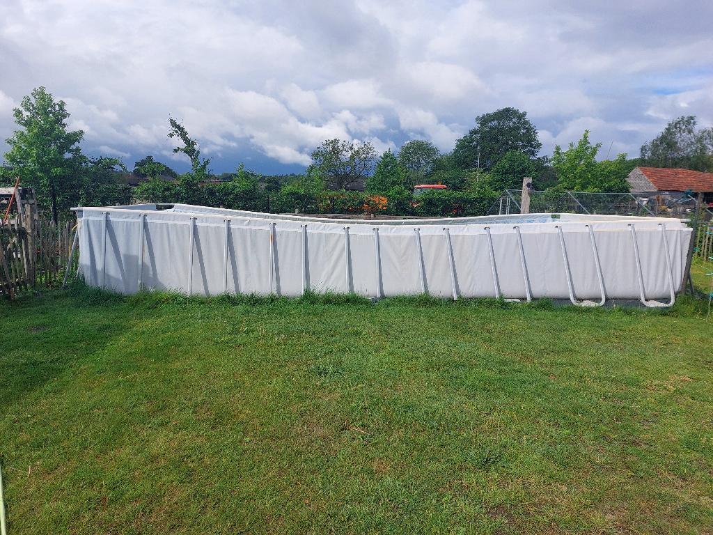 zwembad met alle toebehoren, Tuin en Terras, Gebruikt, 300 cm of meer, Rechthoekig, Ophalen