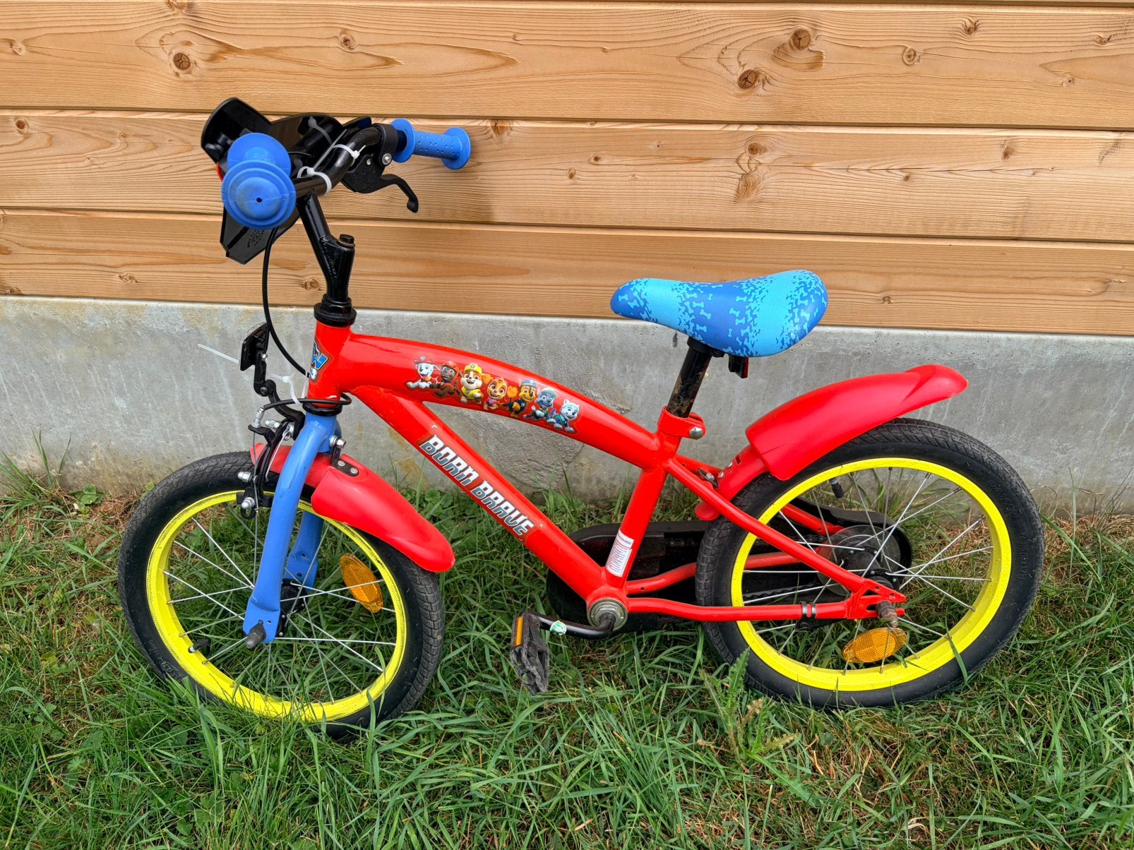 Paw patrol kinderfiets 16 inch, Ophalen, Gebruikt, Terugtraprem, 16 tot 20 inch