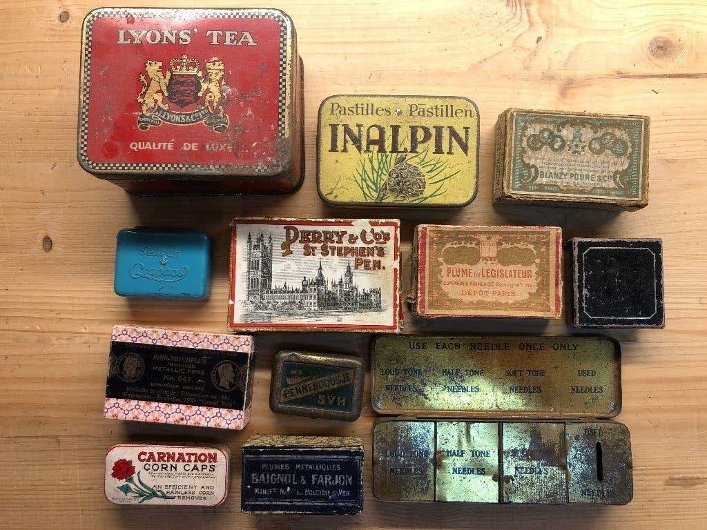 Lotje oude kleine doosjes, Ophalen of Verzenden