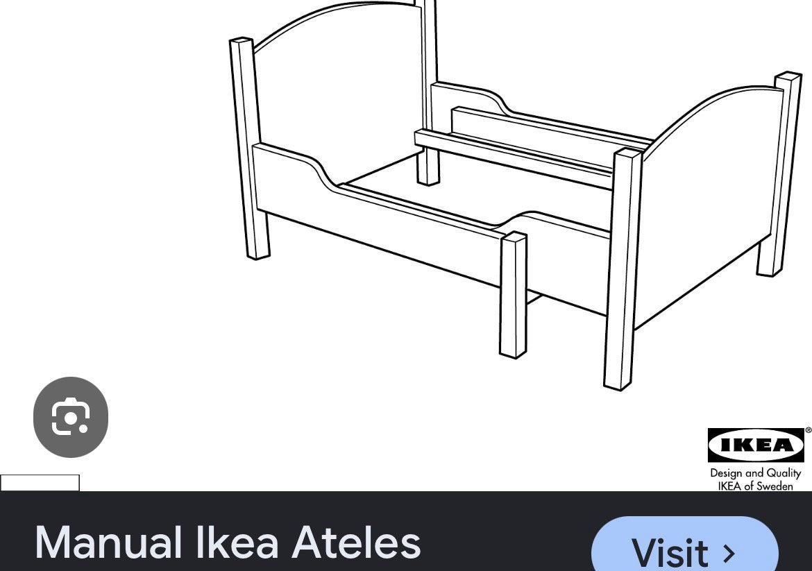 Lit enfant Ikea Ateles, Maison & Meubles, Enlèvement, Utilisé