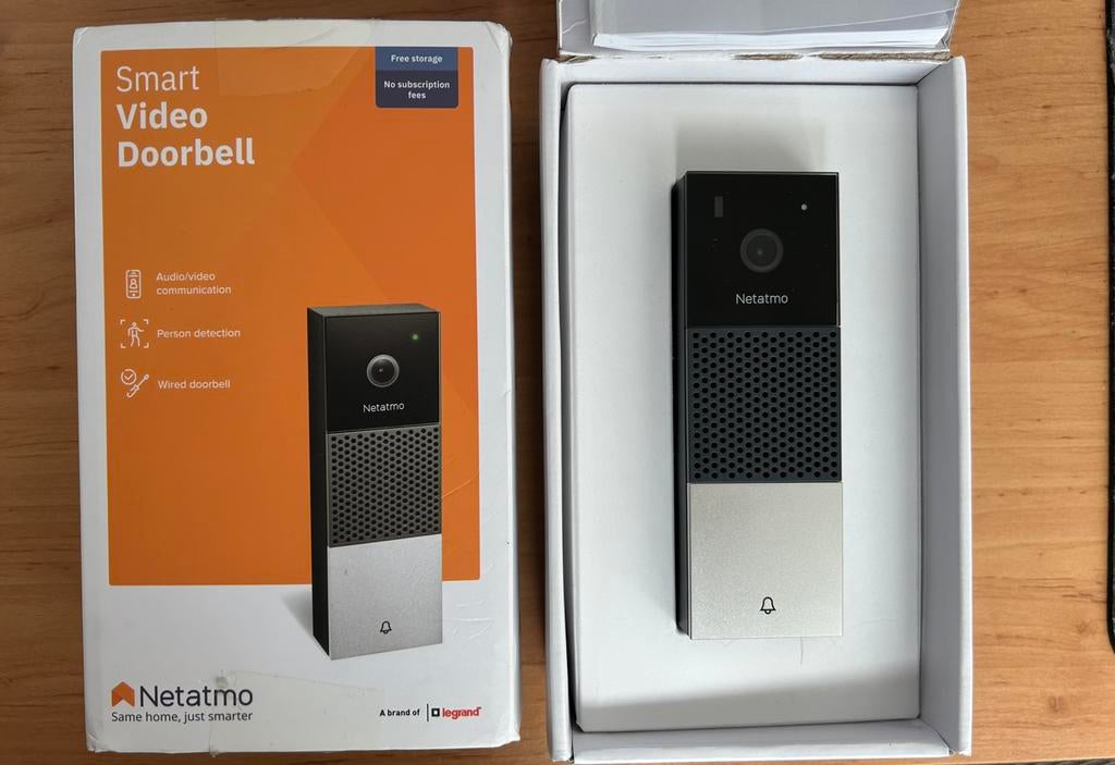 Netatmo smart video doorbell, Huis en Inrichting, Ophalen of Verzenden, Zo goed als nieuw