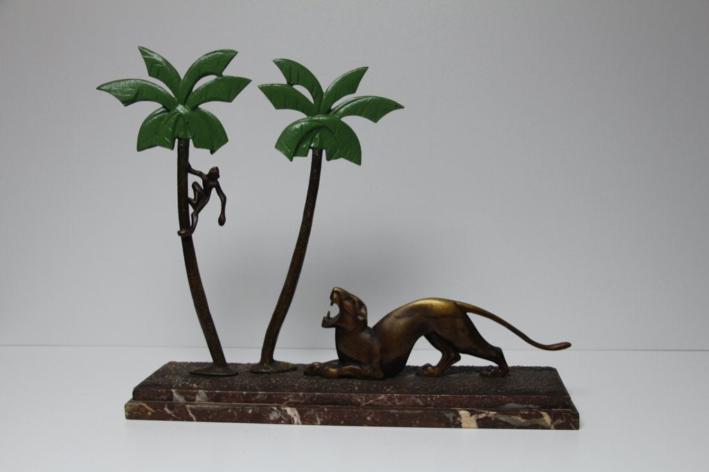 Bronze art déco P.Berjean, Enlèvement ou Envoi, Bronze