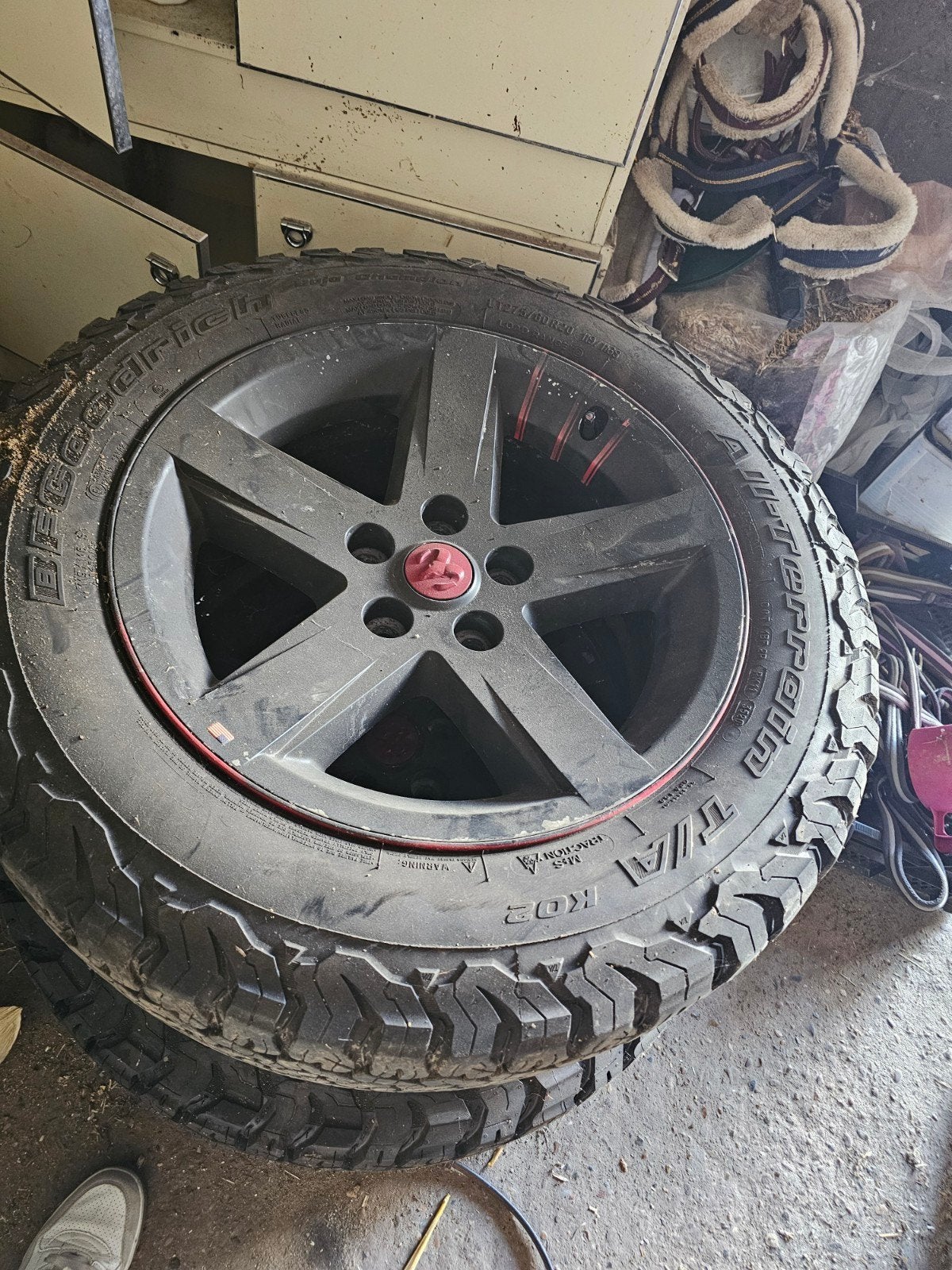 banden en velg voor dodge ram 5 punt, Auto-onderdelen, Nieuw, Ophalen of Verzenden, All Season, Band(en)