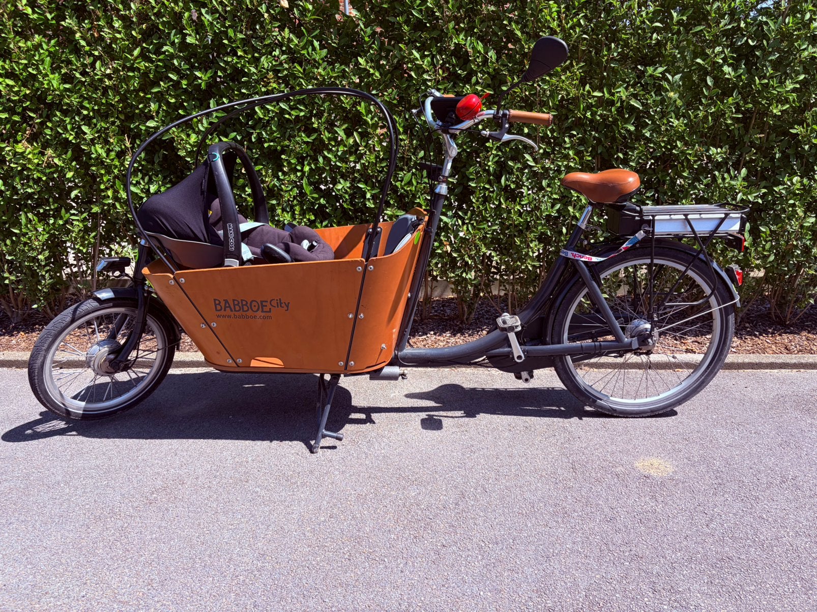 Elektrische bakfiets babboe city, Gebruikt, Elektrisch, 2 kinderen, Ophalen