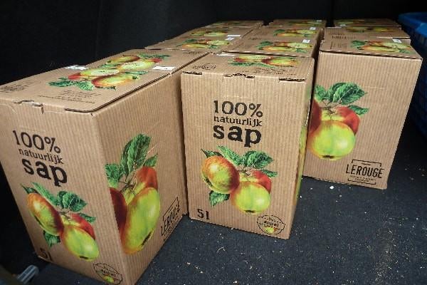 Biologisch appelsap, Ophalen