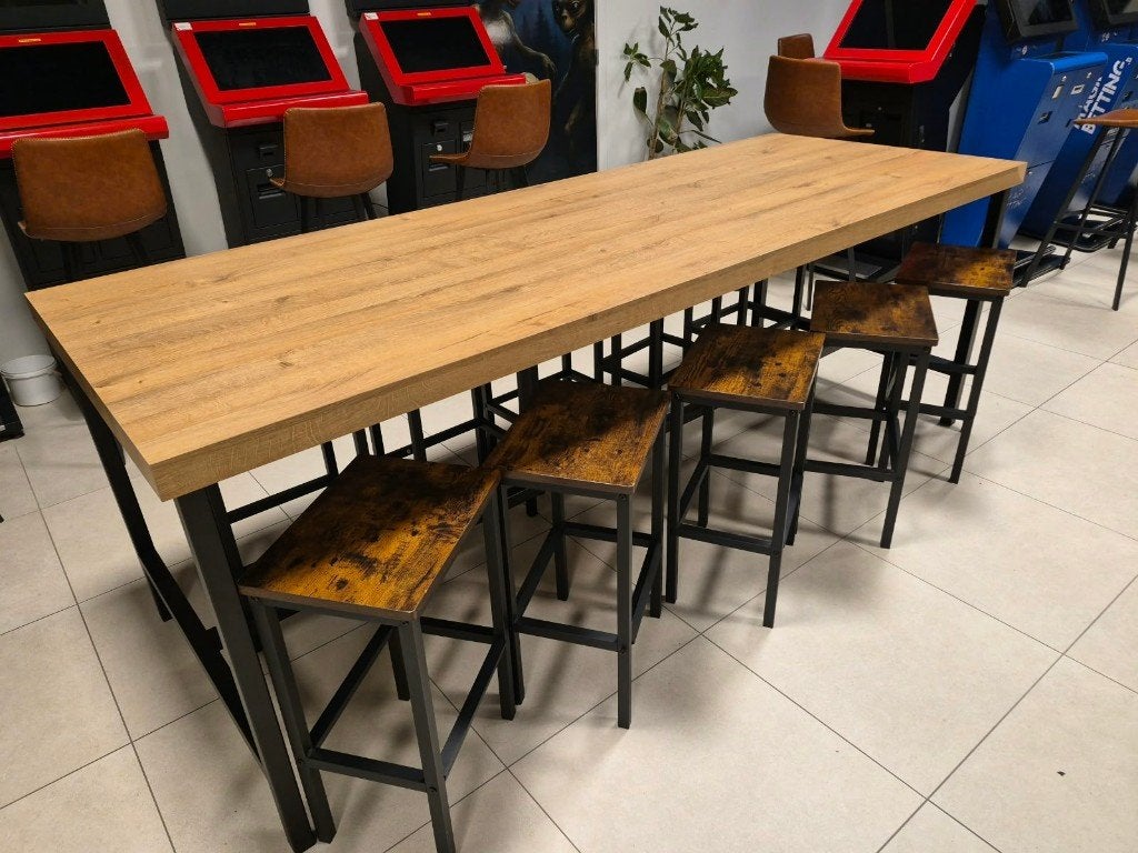 grote tafel met 10stoelen, Ophalen, 50 tot 100 cm, Eikenhout, Zo goed als nieuw