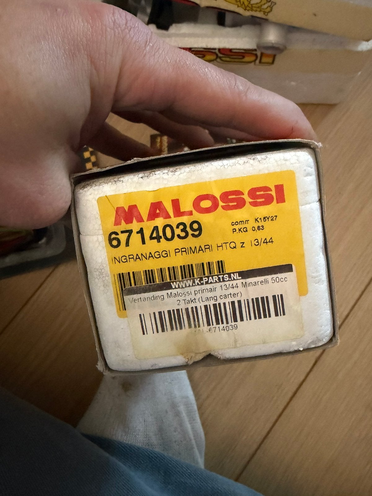Malossi vertanding 13/44, Ophalen