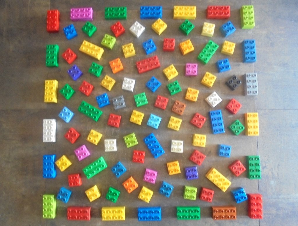 Lego Duplo Brick Set 164 (zie foto's), Ophalen of Verzenden, Gebruikt, Losse stenen, Duplo